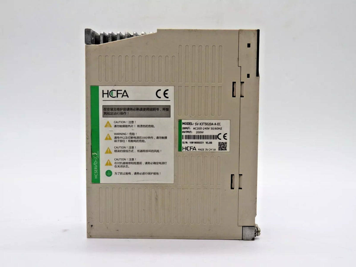 HCFA SV-X3T5020A-A-EC Servo Drive DC280-325V (AC200-230V) 200W