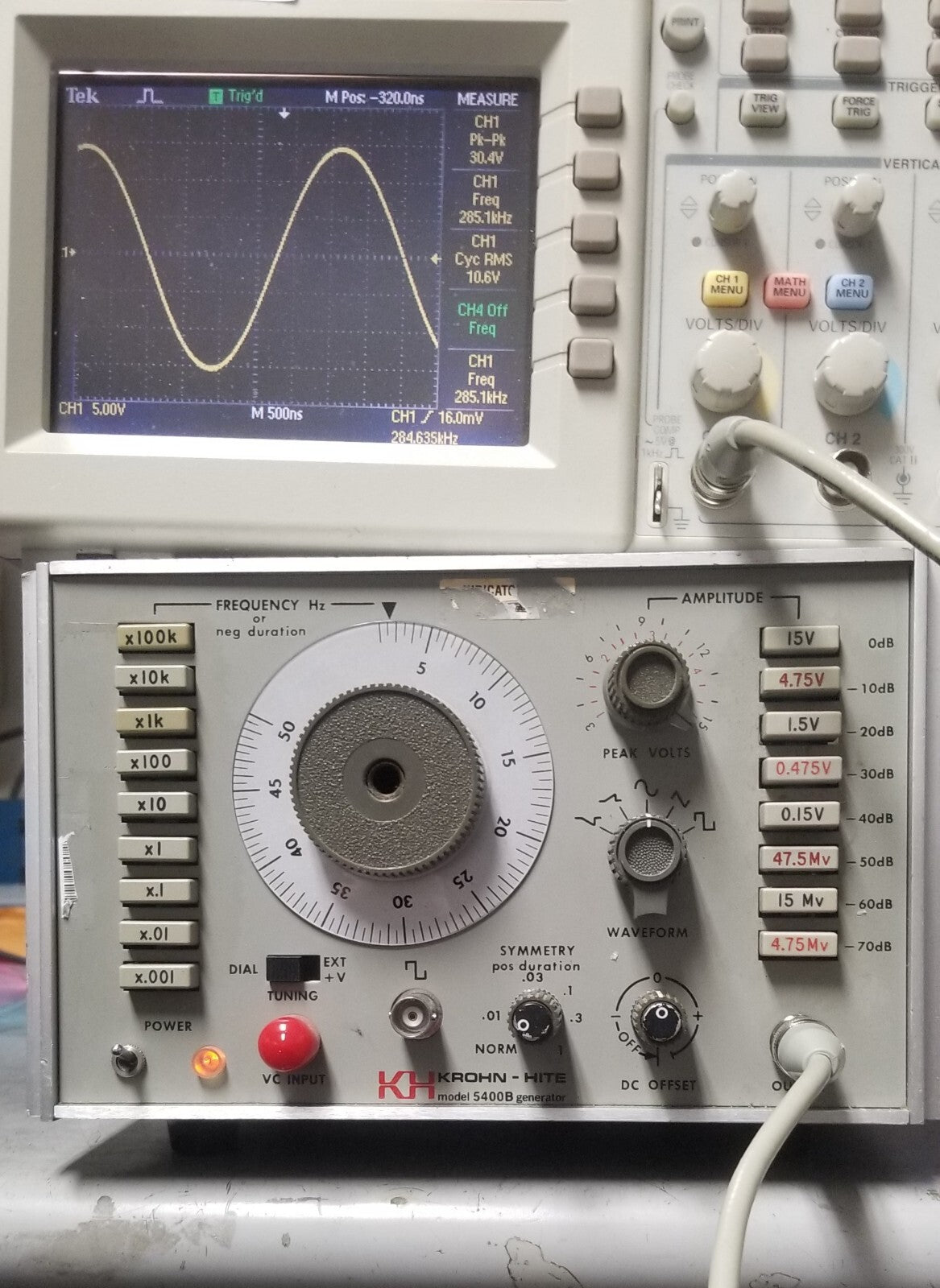 Krohn-Hite 5400B Function Generator 5mHz - 5MHz