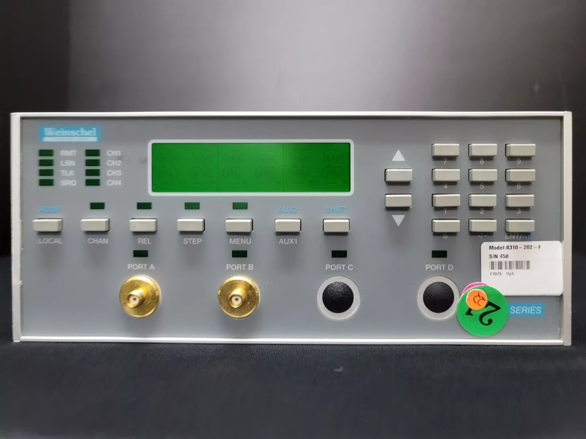Weinschel 8310-202-F: DC-18GHz 121 / 1dB Step Attenuator