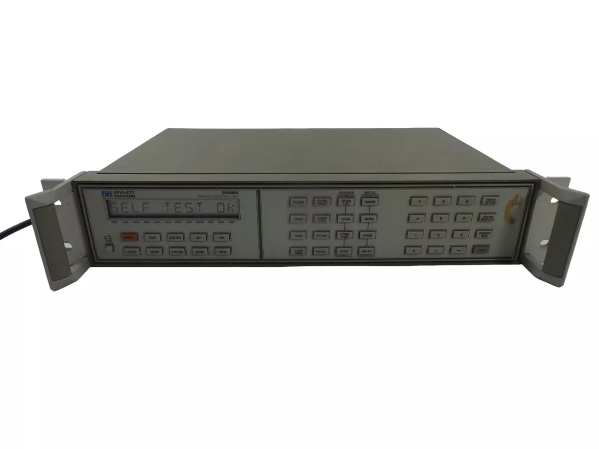 HP 3488A Switch / Control Unit with 2x 44470A Modules