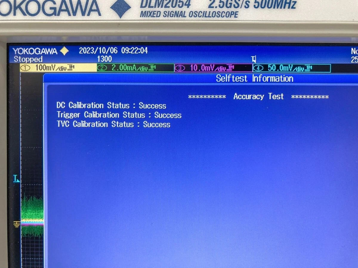 YOKOGAWA DLM2054 4ch Mixed Signal Oscilloscope 7101 30-M-HJ/M2/P4/C11/C8/G4/F3