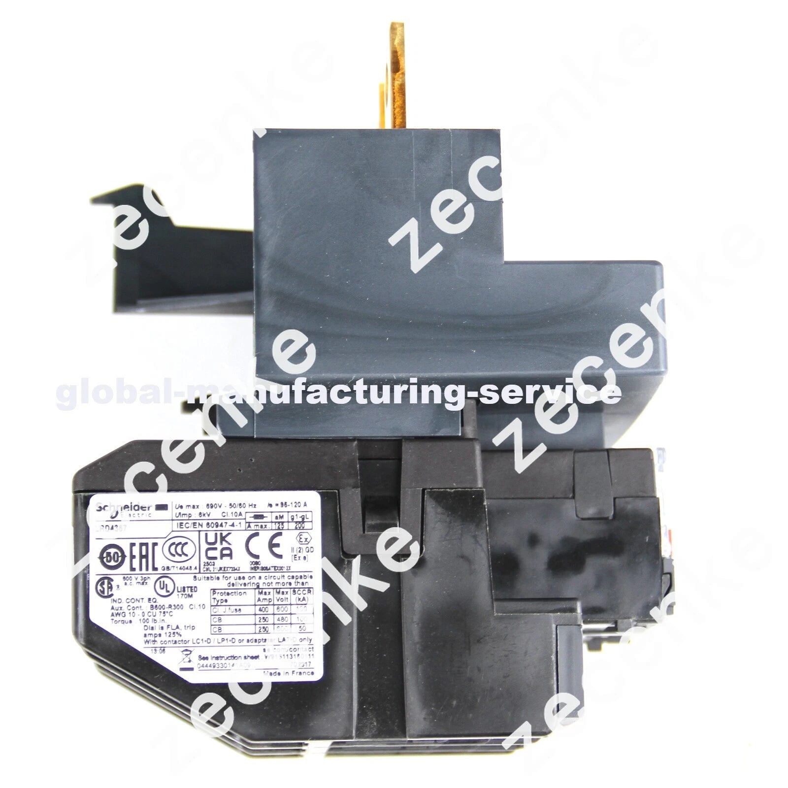 Schneider LRD4367 Telemecanique Bimetallic Thermal Overload Relay 95-120A