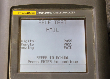 Fluke Networks DSP-2000 Cable Analyzer w/ Smart Remote CAT5 LAN Tester