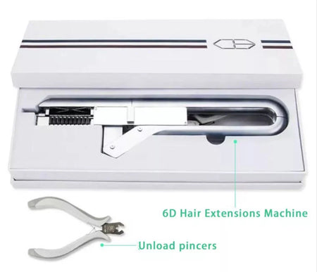 6D Extension Machine Salon Fusion Tool Connector Human Hair Extension Kit Set