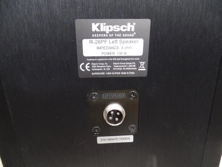 Klipsch R-26PF Floorstanding Speaker Left - Black - Free Shipping.