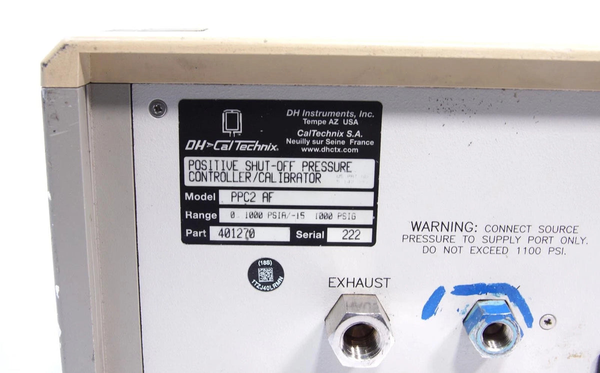 Fluke / DHI PPC2 Automated Pressure Controller / Calibrator