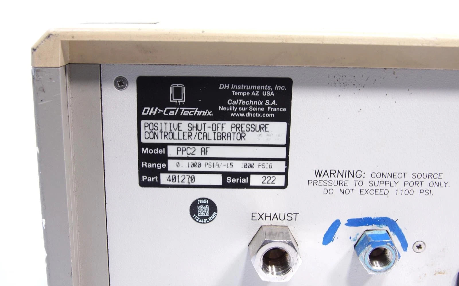 Fluke / DHI PPC2 Automated Pressure Controller / Calibrator