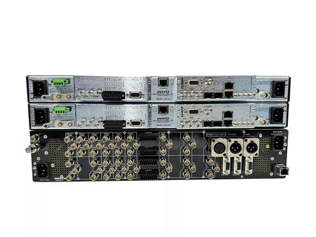 Evertz 2x 5700MSC-IP Grand Master Clock/SPG w/7800MSC-10G 5700-AUX 7801FC-IRD