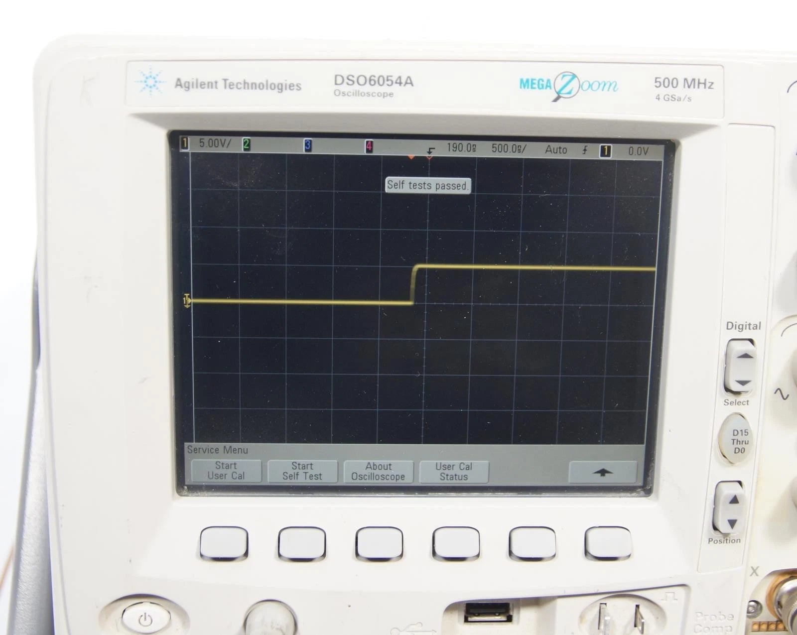 Agilent Keysight DSO6054A Oscilloscope 4-Channels 500MHz Option 2MH