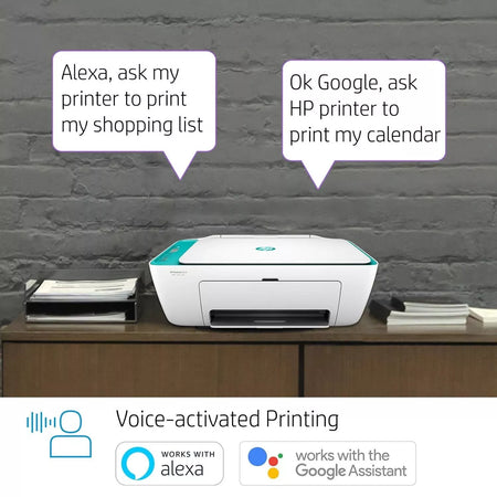 HP DeskJet 2623 All-in-One Wireless Color Inkjet Printer with Voice-Activated Printing