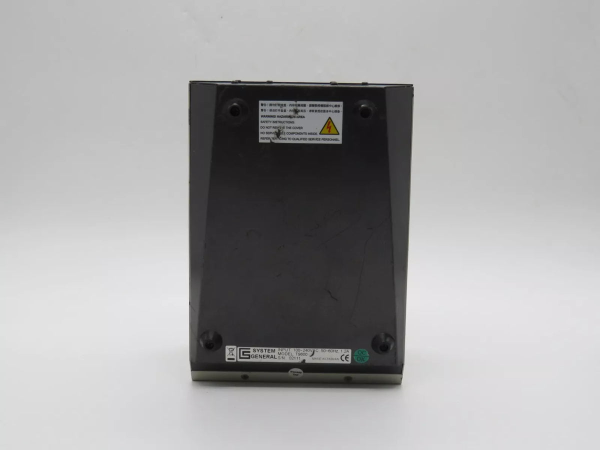 System General T9800 Device Programmer Input 100-200VAC 50-60HZ 1.2A
