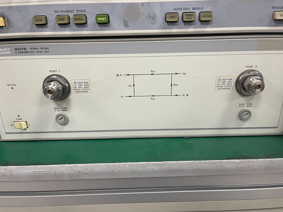 HP Agilent 8517B S-Parameter Test Set for 8510C Network Analyzer _3602A00562 - XG eqpt