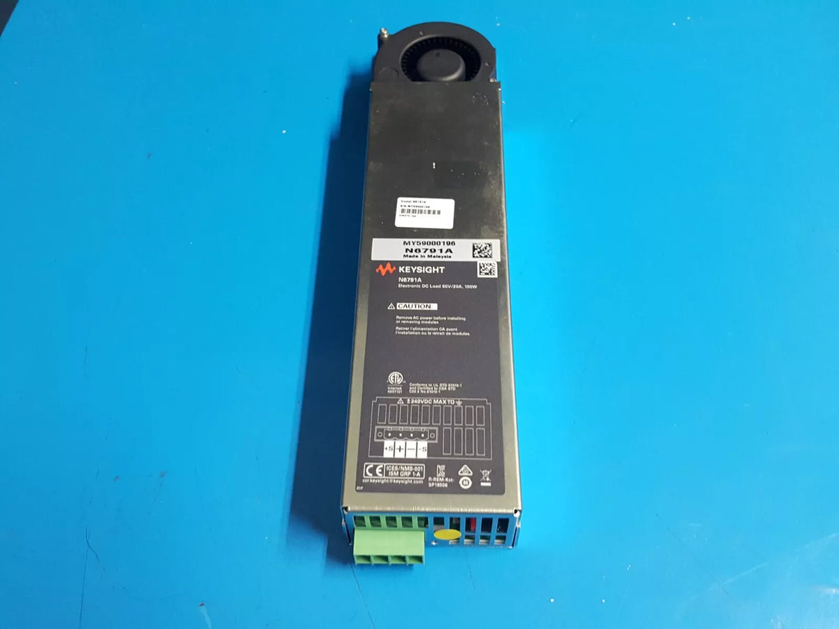 Keysight N6791A Electronic DC Load 60V/20A 100W Untested (0196)