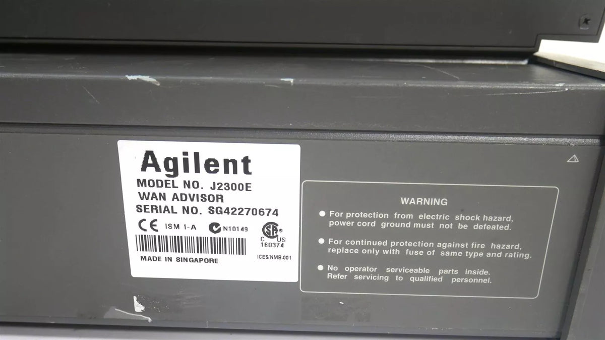 Agilent HP J2300E Technologies Network Analyzer