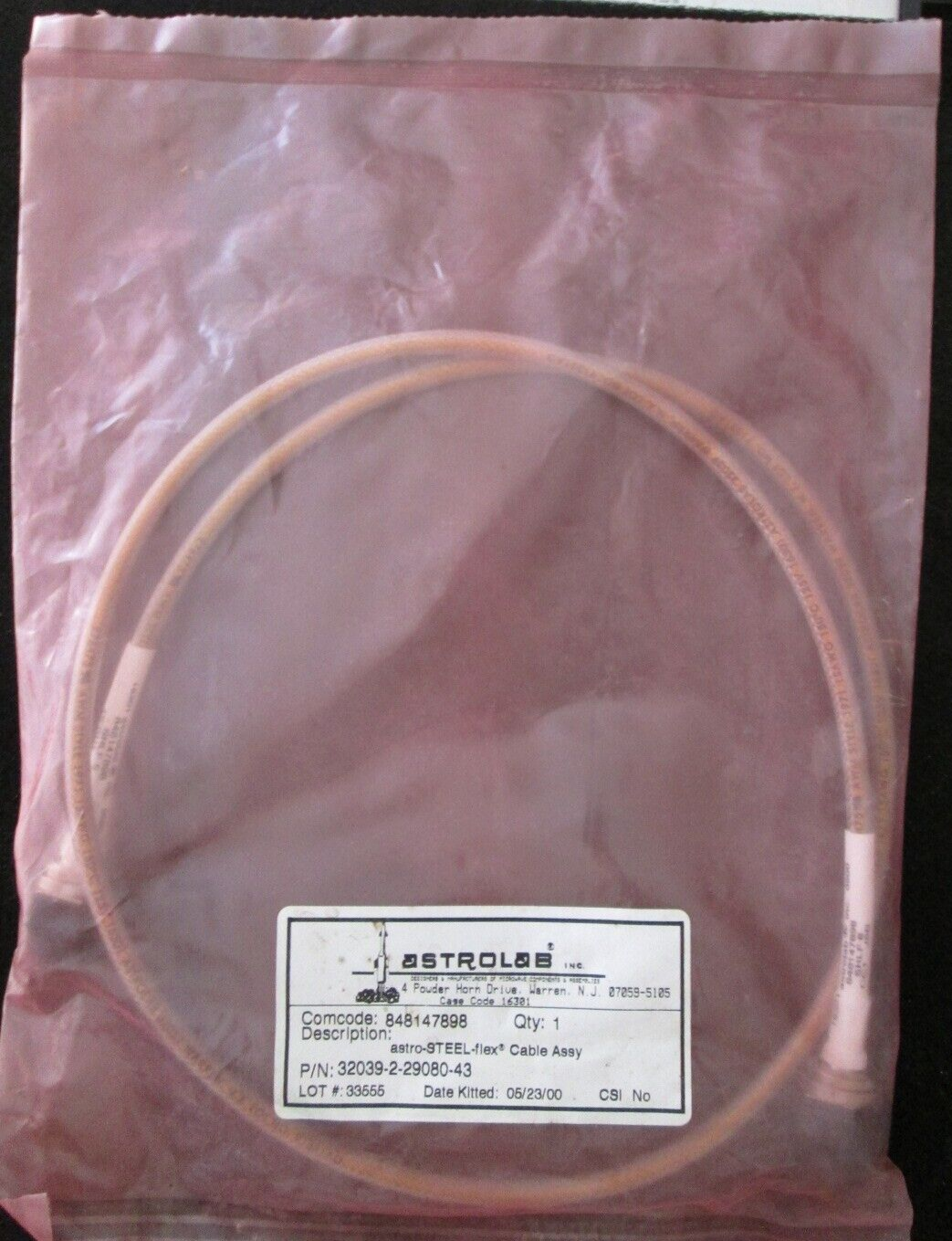 RF Cable N Connectors 12 GHz 38 Inch Stainless Steel