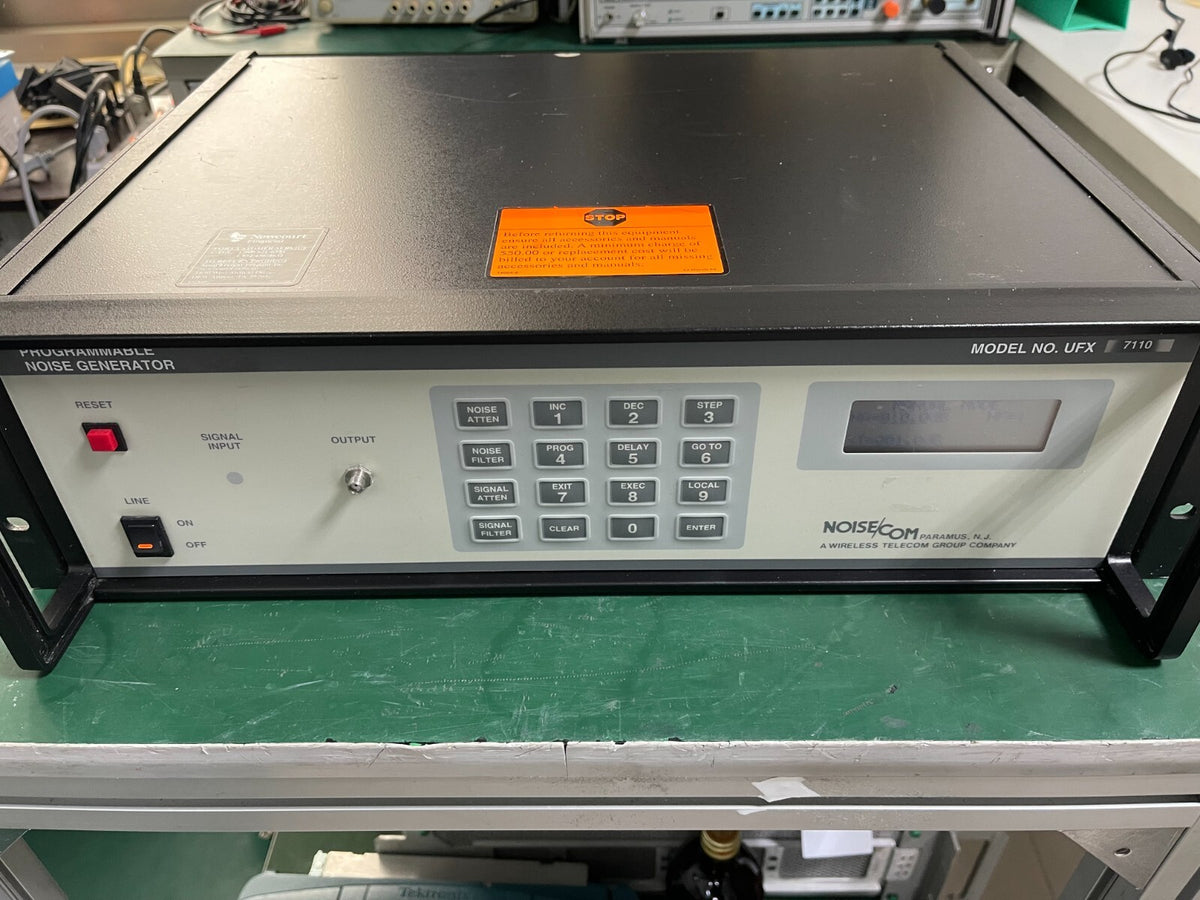 NOISECOM UFX7110 PROGRAMMABLE NOISE GENERATOR UFX7110 , 100 Hz - 1.5 GHz - XG eqpt