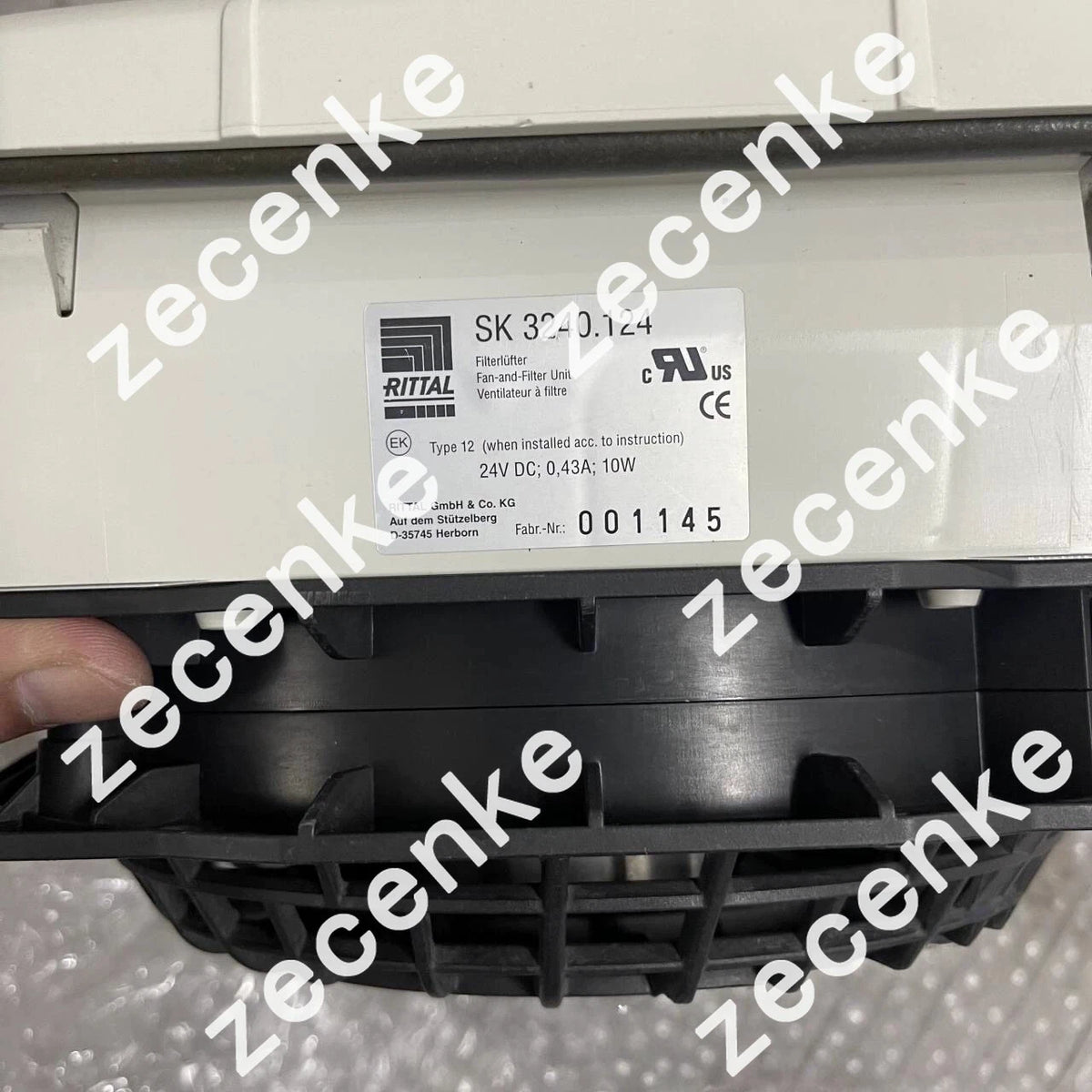 Rittal Cabinet SK 3240.124 Centrifugal Fan 24VDC 11W 2230RPM K1G165-AA03-06