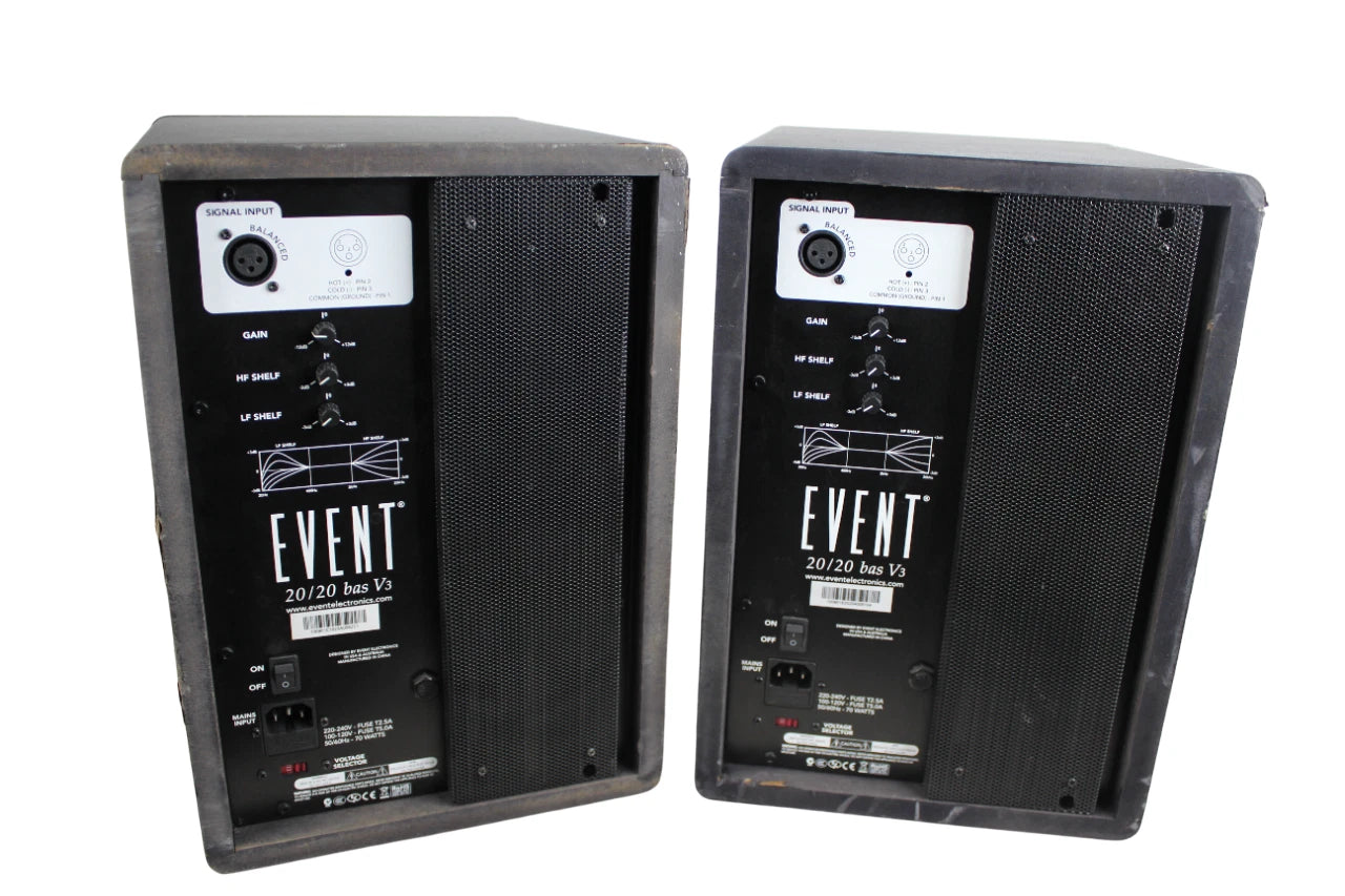 Event Electronics 20/20 BAS V3 Studio Monitors (Pair) -Black - Free Shipping.