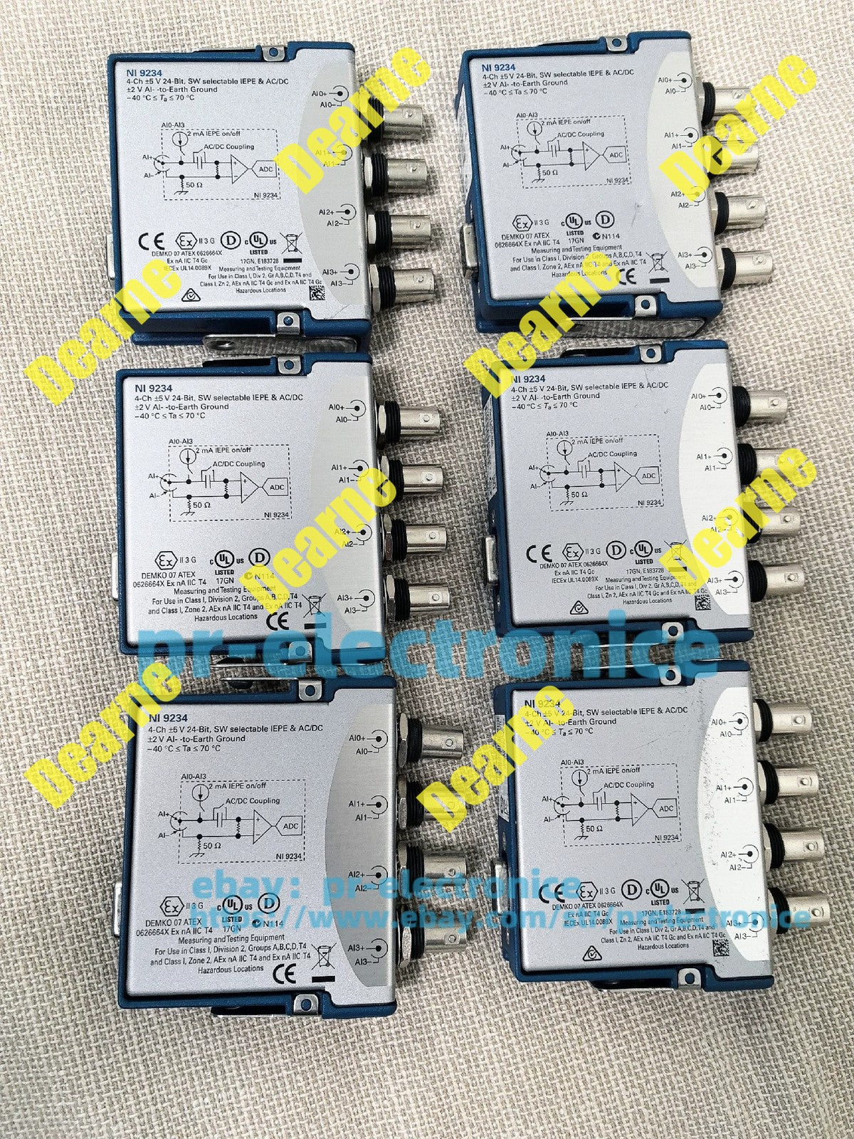 NI 9234 cDAQ IEPE Sound and Vibration Input Module