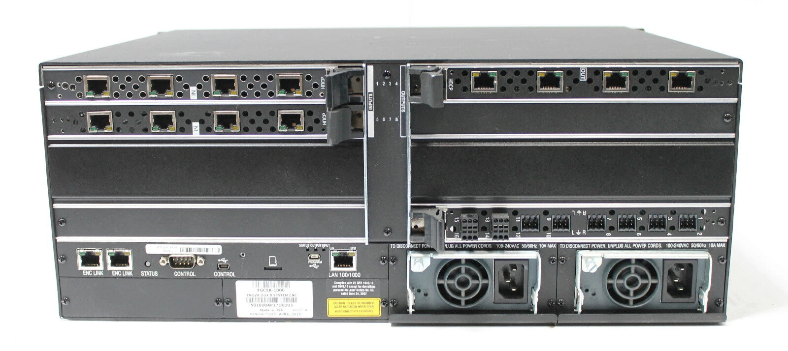 AMX FGC58-1000 ENOVA DGX 8 SYSTEM ENC Video Matrix Switcher