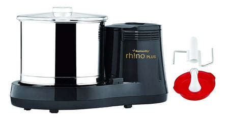Butterfly Rhino Plus 2L Table-Top Wet Grinder 150W ABS Body Stainless Steel Drum