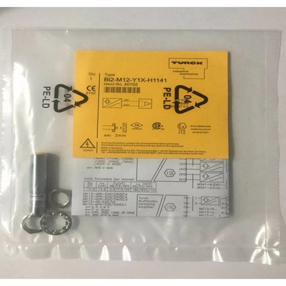 TURCK BI2-M12-Y1X-H1141 Proximity Switch Sensor - 1PC New