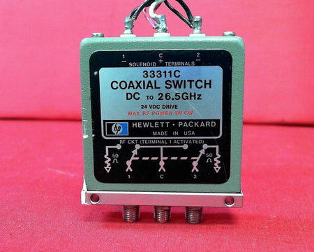 HP Agilent Keysight 33311C Coaxial Switch SPDT 24VDC 8762C