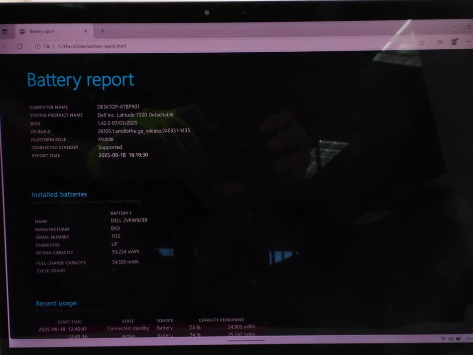 Dell Latitude 7320 Detachable Core i5-1140G7 1.1GHz 16GB 256GB Win 11 Pro