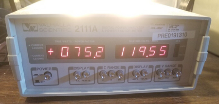 Valhalla 2111A Power Analyzer