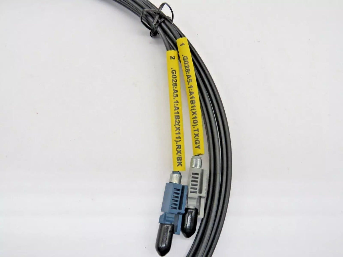 2m LC to LC Duplex Fiber Optic Cable A400: A1:210A RX/BK TX/GY