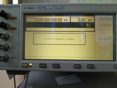 Agilent E4433B ESG-D Series Signal Generator 250kHz to 4GHz, w/ UN7 UN8 UN9_0761 - XG eqpt