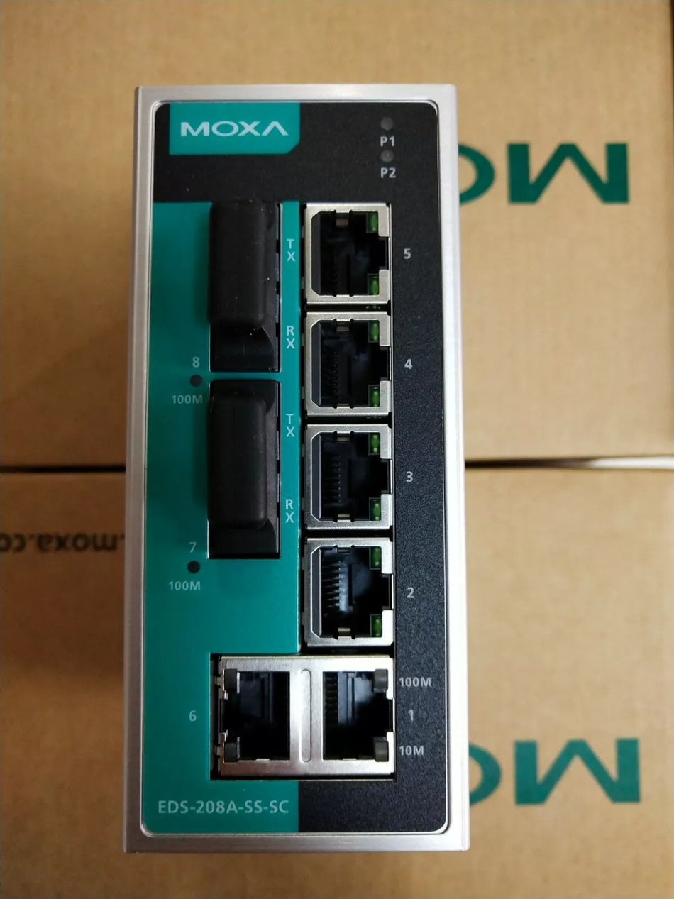 1PC NEW MOXA EDS-208A-SS-SC Ethernet switch (by DHL or EMS ）#W8396 WX