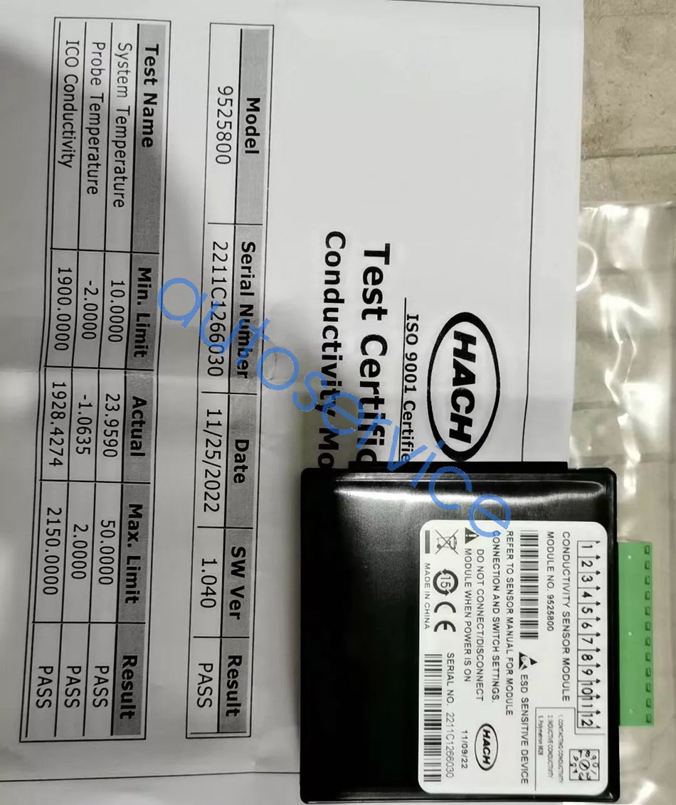 New HACH conductivity module 9525800