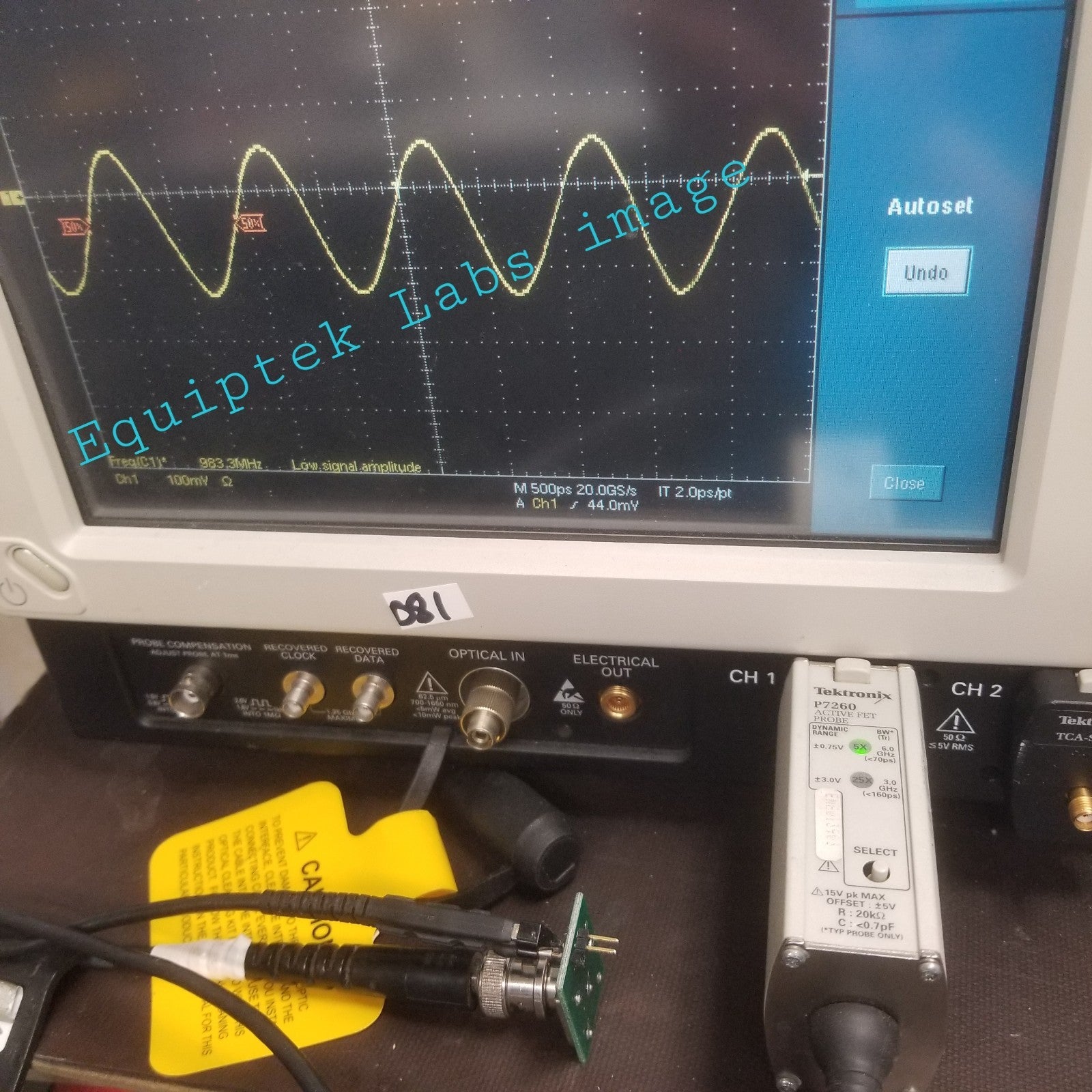 P7260 Oscilloscope Probe 6 GHz for TDS6604, TDS7404, TekConnect