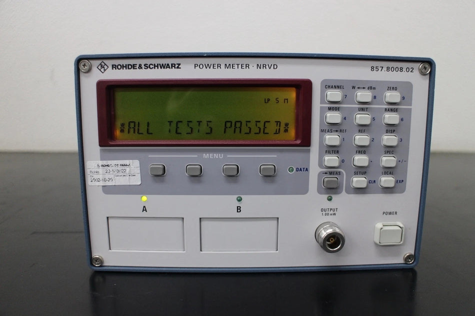 Rohde&Schwarz NRVD + NRV-Z1 Dual Channel Power Meter 10MHz-18GHz
