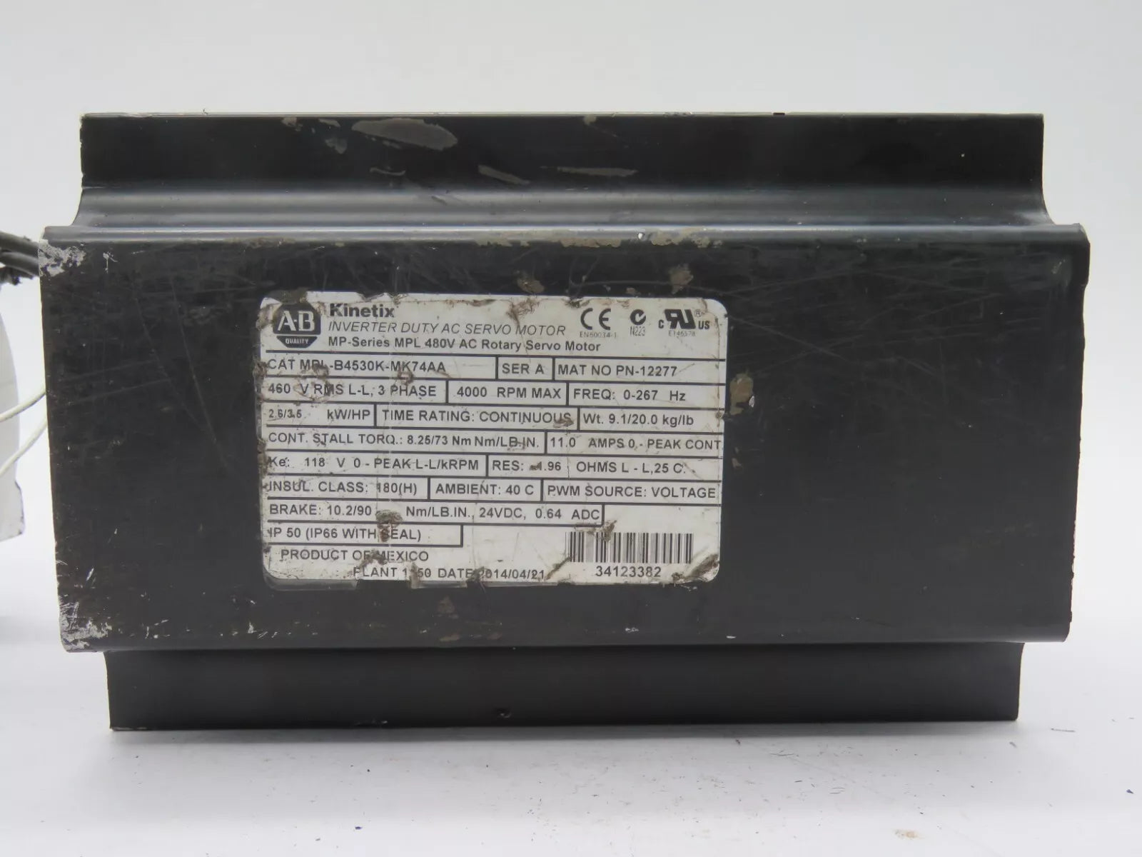Allen Bradley MPL-B4530K-MK74AA Servo Motor Stator