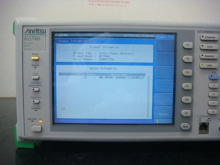 Anritsu MG3700 /021 250kHz-3.0GHz Vector Signal Generator