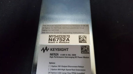 Keysight N6752A High-Performance Autoranging DC Power Module 100W Opt.LGA(2670)