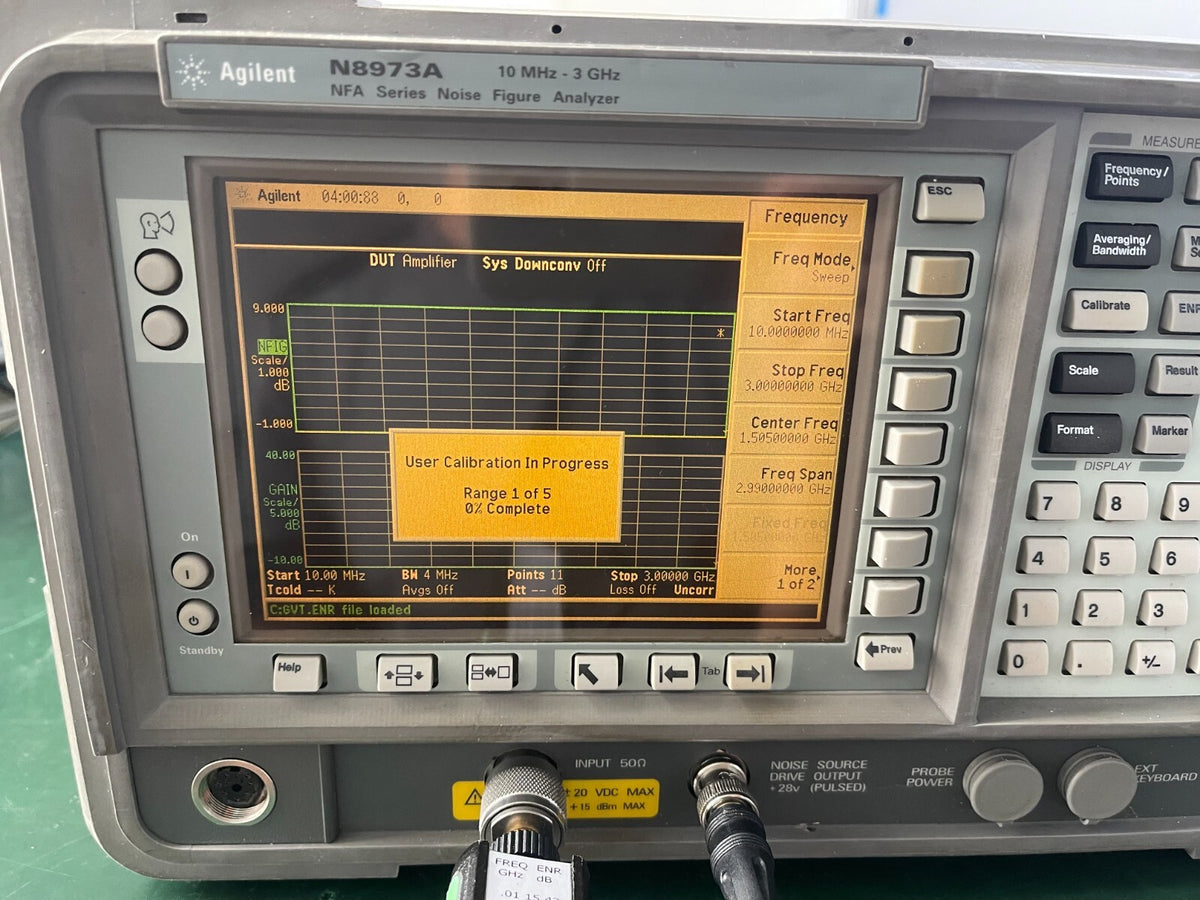 Agilent N8973A 10 MHz - 3 GHz Noise Figure Analyzer w/ 1D5 _0239 - XG eqpt