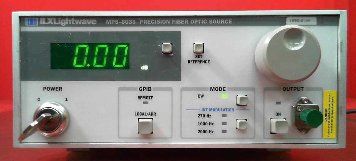 ILX Lightwave MPS-8033 80331342 Precision Fiber Optic Source