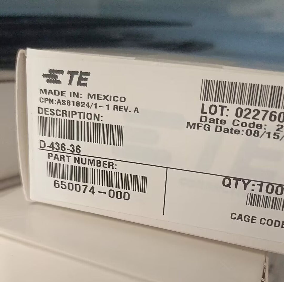 TE D-436-36 Butt Splice Crimp Connectors 100PCS