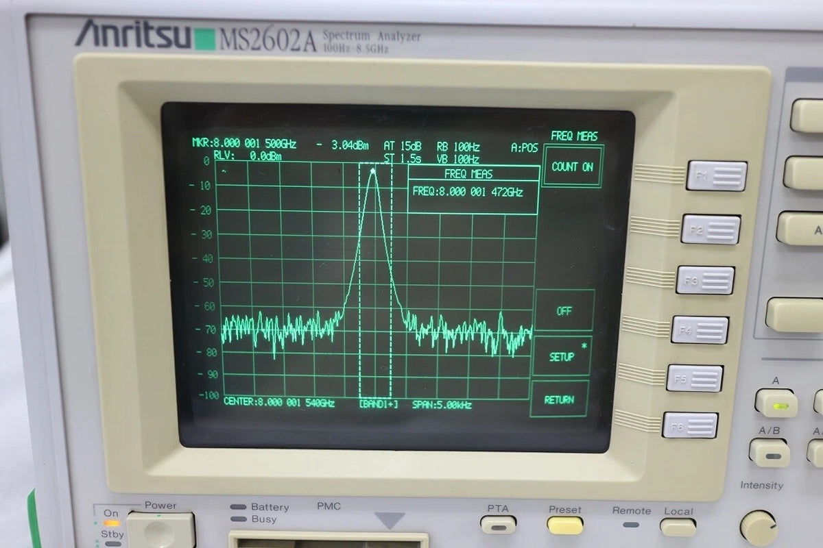 ANRITSU MS2602A /005 8GHz Spectrum Analyzer