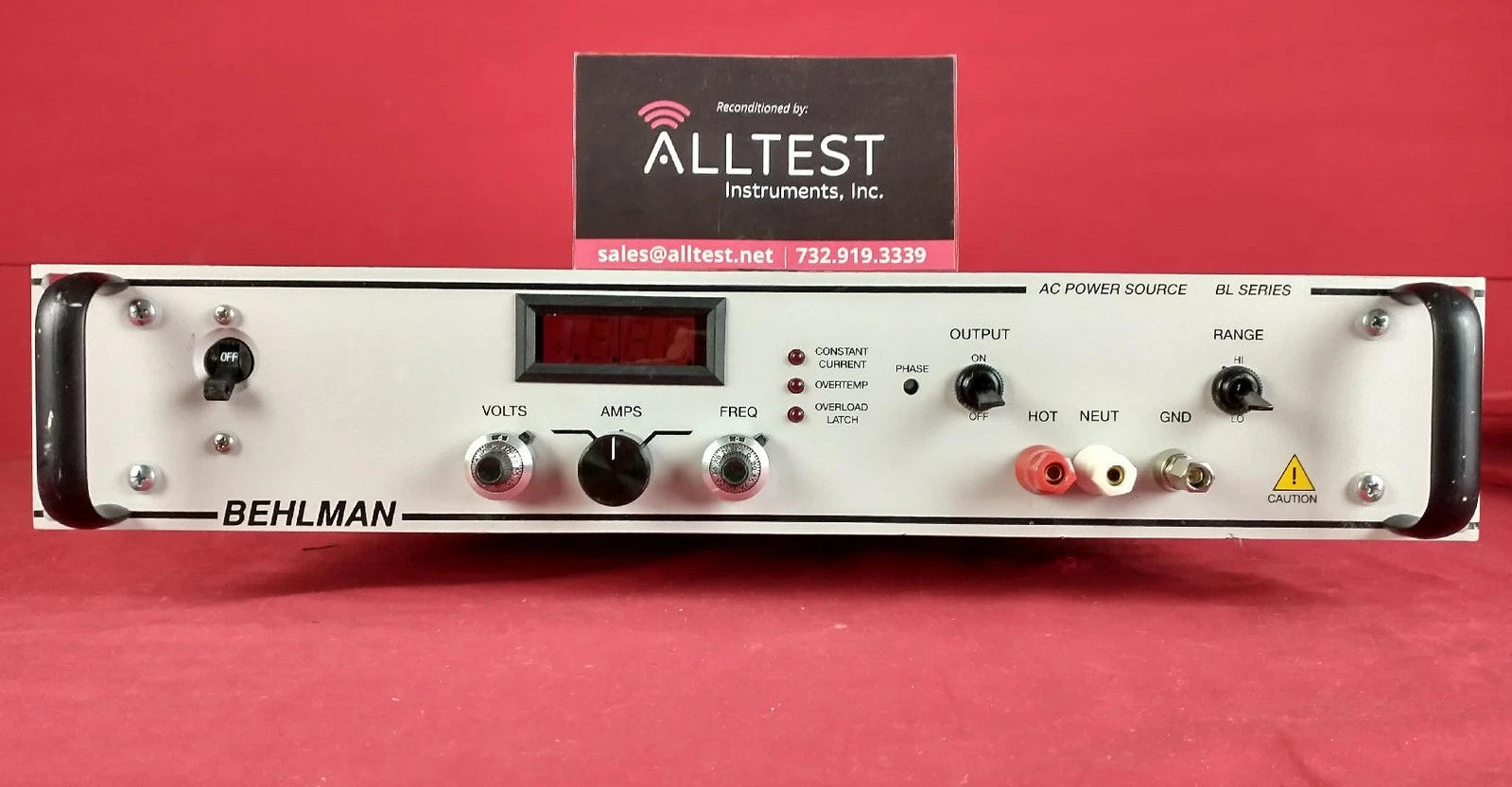 Behlman BL1350B-1-L 06194 AC Power Supply / Frequency Converter / Inverter