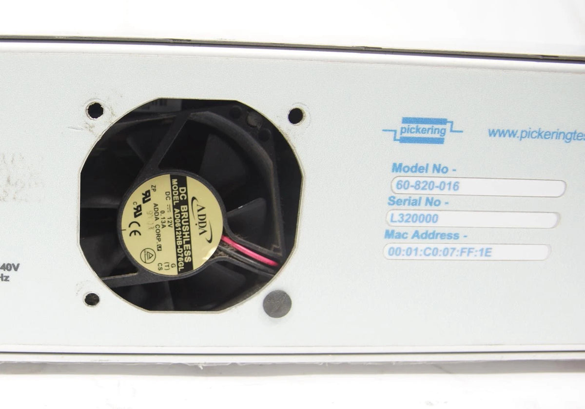 Pickering Interfaces 60-820-016 LXI Microwave Multiplexer 75Ohm 16-bank 2.5GHz