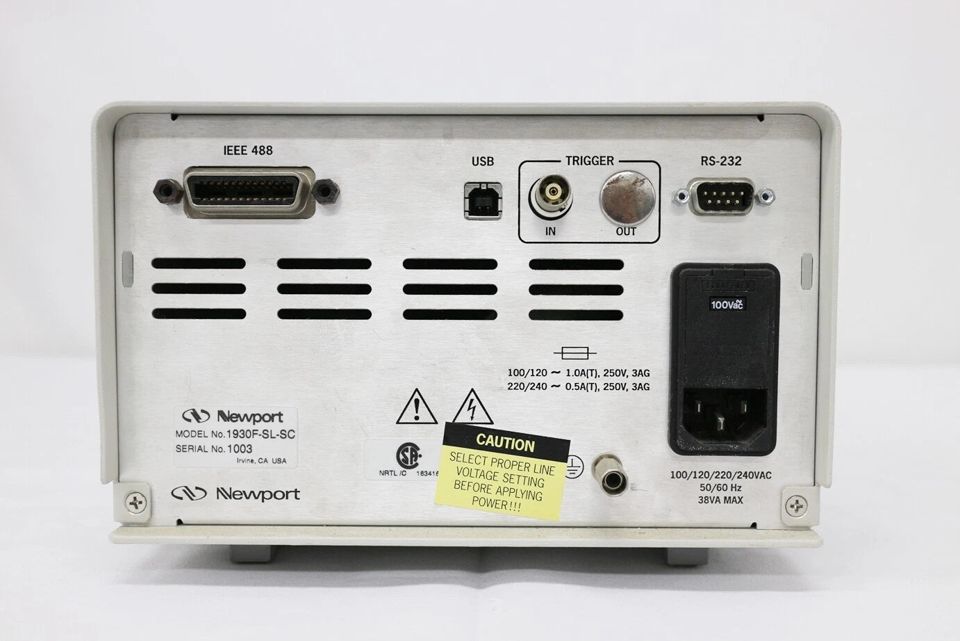 Newport 1930F-SL/1930F-SL-SC Optical Power Meter
