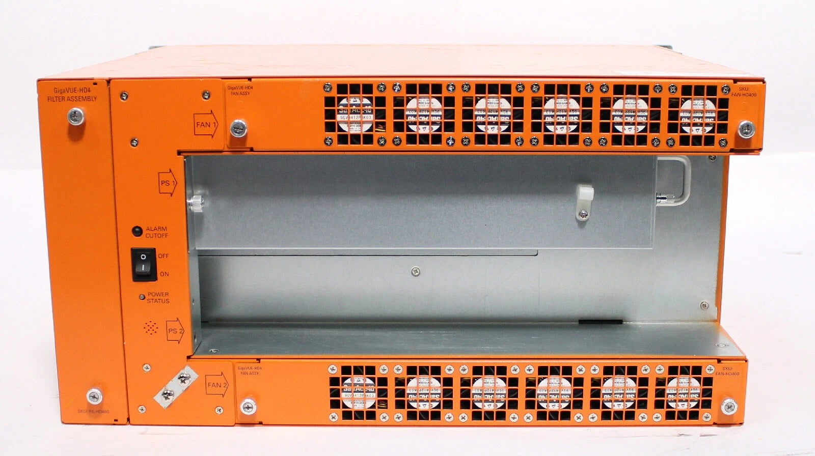 Gigamon GigaVUE-HD4 Fabric Node Chassis w/ HCCv2 Controller & GigaPORT-Q02X32/2q
