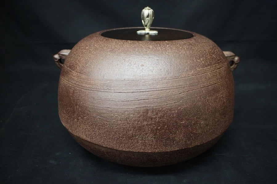 Kama Iron kettele japanese tea ceremony by Kazan yokokura