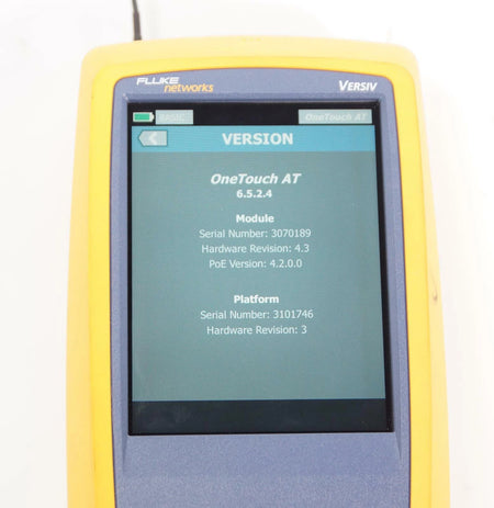 Fluke / NetScout OneTouch AT Versiv Dual Gigabit With Wi-Fi Network Tester