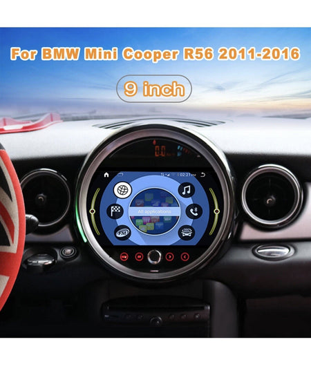 For BMW Mini Cooper R56 2011-2016 Android Car Radio Audio Player Multimedia 128G