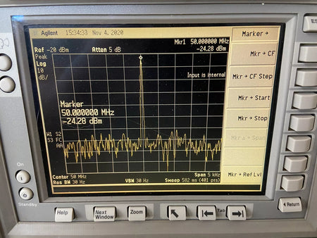 Keysight E4401B Signal Analyzer with 9 kHz - 1.5 GHz Frequency Range